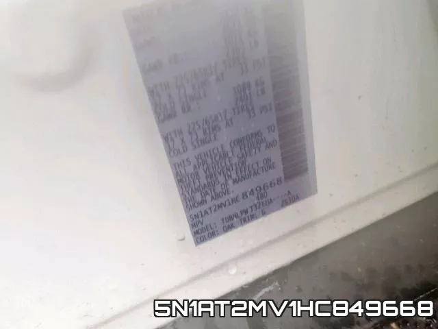 5N1AT2MV1HC849668 фото 2