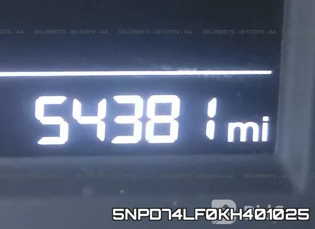 5NPD74LF0KH401025 фото 8