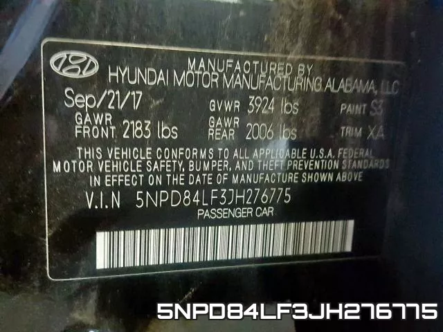 5NPD84LF3JH276775 фото 2