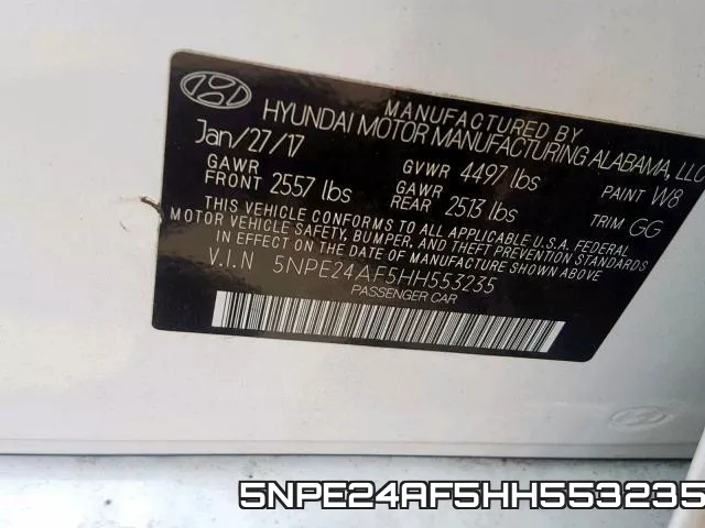 5NPE24AF5HH553235 фото 2