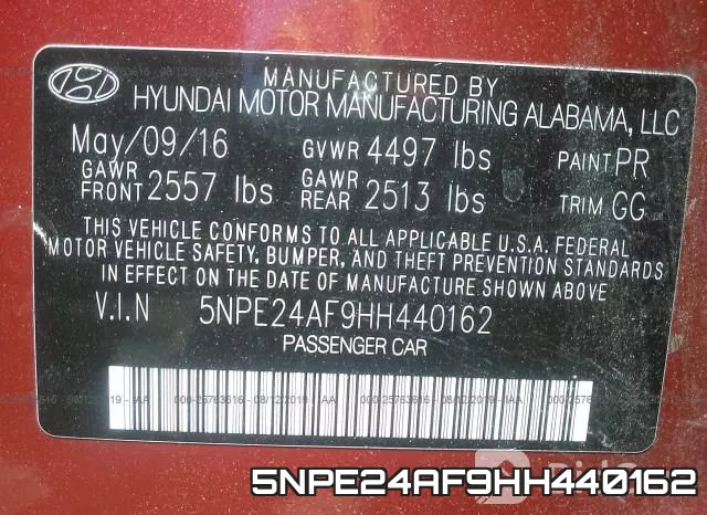 5NPE24AF9HH440162 фото 10
