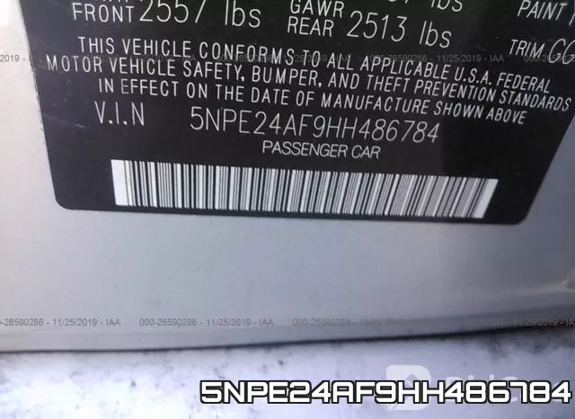 5NPE24AF9HH486784 фото 10