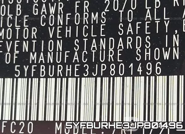 5YFBURHE3JP801496 фото 10