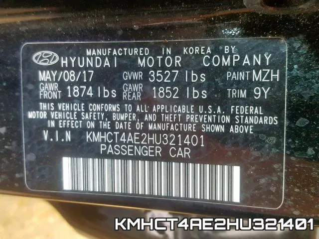 KMHCT4AE2HU321401 фото 2