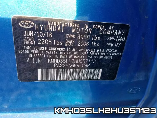 KMHD35LH2HU357123 фото 2