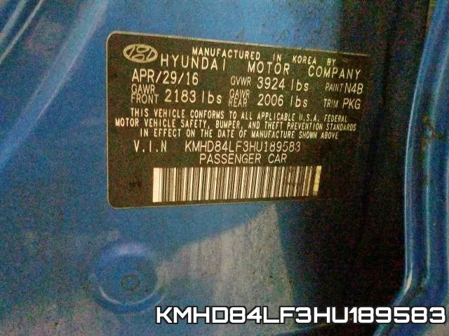 KMHD84LF3HU189583 фото 2