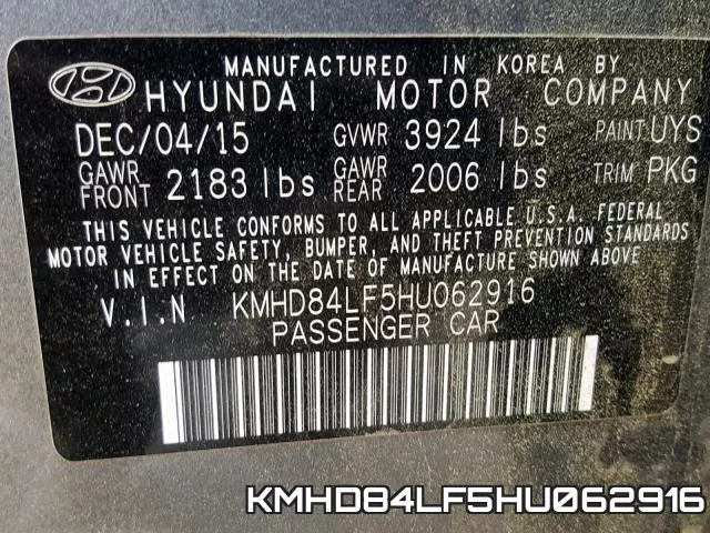 KMHD84LF5HU062916 фото 2