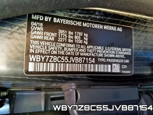 WBY7Z8C55JVB87154 фото 2