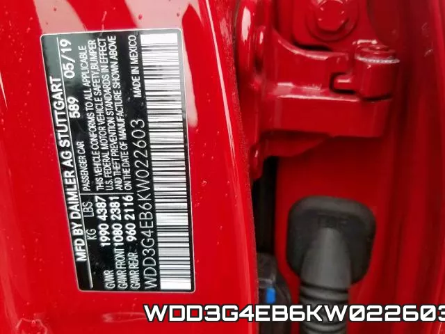 WDD3G4EB6KW022603 фото 2