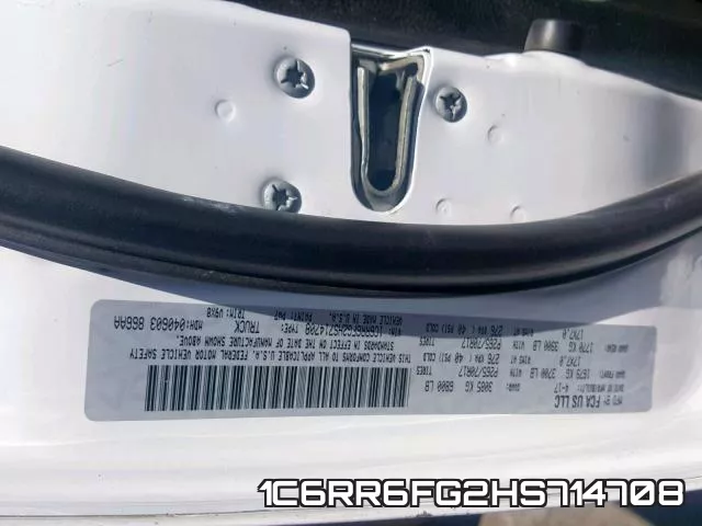 1C6RR6FG2HS714708 фото 2