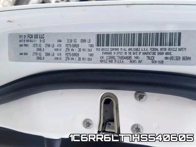 1C6RR6LT7HS540605 фото 2