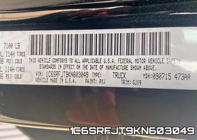 1C6SRFJT9KN603049 фото 2