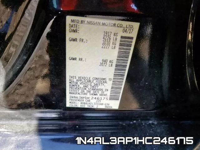 1N4AL3AP1HC246175 фото 2