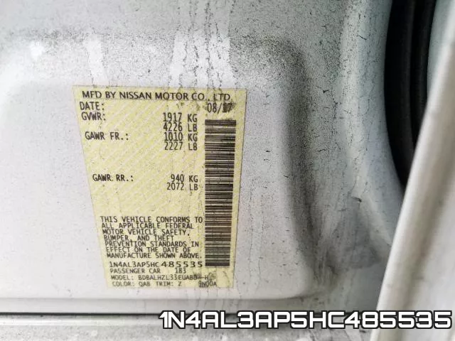 1N4AL3AP5HC485535 фото 2