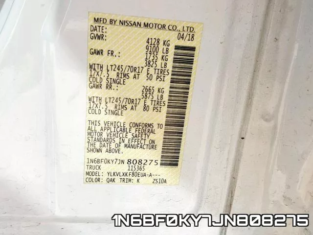 1N6BF0KY7JN808275 фото 2