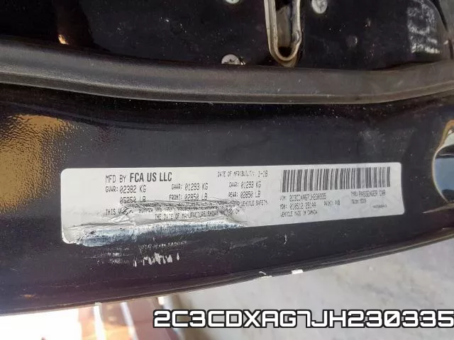 2C3CDXAG7JH230335 фото 2