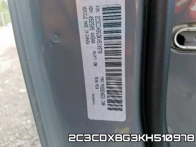 2C3CDXBG3KH510978 фото 2