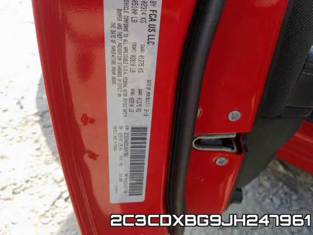 2C3CDXBG9JH247961 фото 2