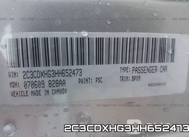 2C3CDXHG3HH652473 фото 9