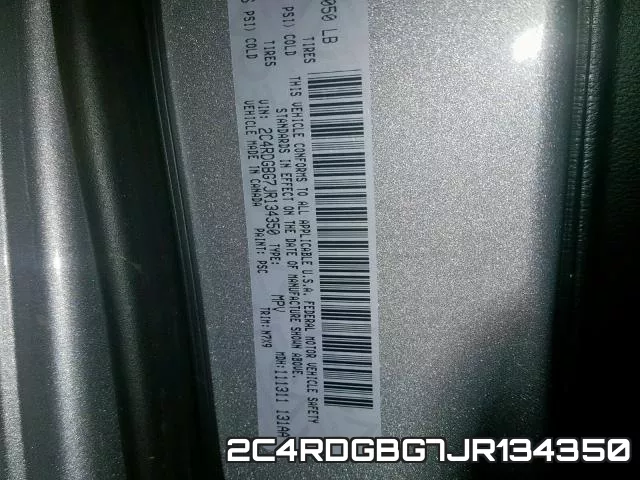 2C4RDGBG7JR134350 фото 2