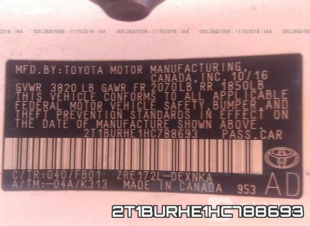 2T1BURHE1HC788693 фото 10