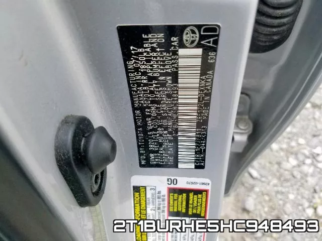 2T1BURHE5HC948493 фото 2