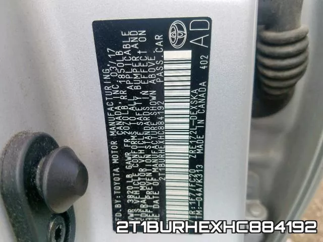 2T1BURHEXHC884192 фото 2