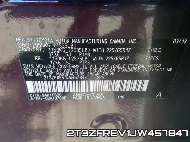 2T3ZFREV1JW457847 фото 2