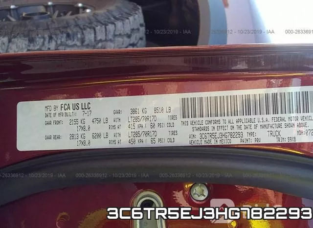 3C6TR5EJ3HG782293 фото 10