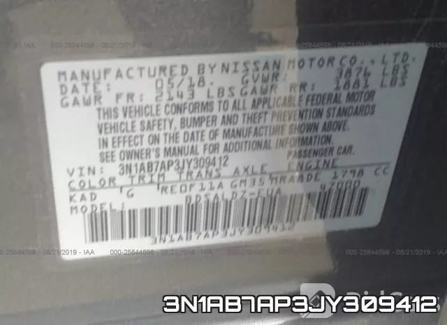 3N1AB7AP3JY309412 фото 10
