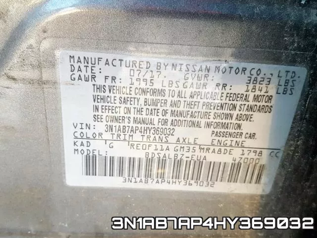 3N1AB7AP4HY369032 фото 2