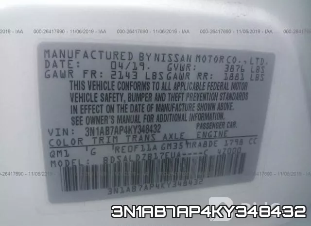 3N1AB7AP4KY348432 фото 10