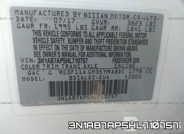 3N1AB7AP5HL710757 фото 9