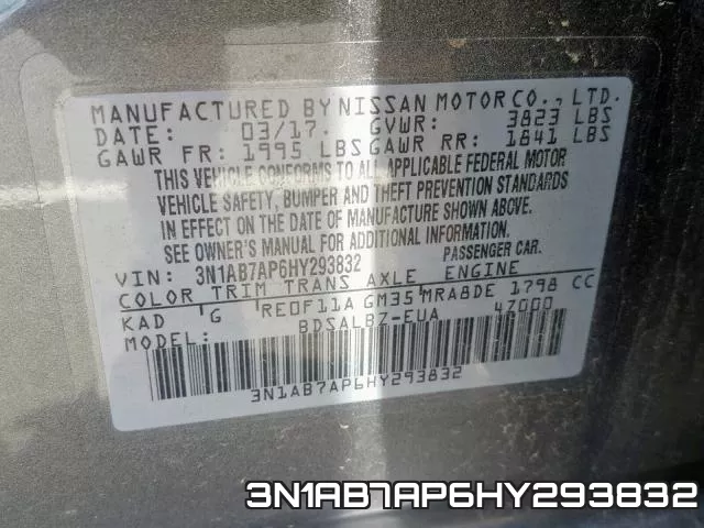 3N1AB7AP6HY293832 фото 2