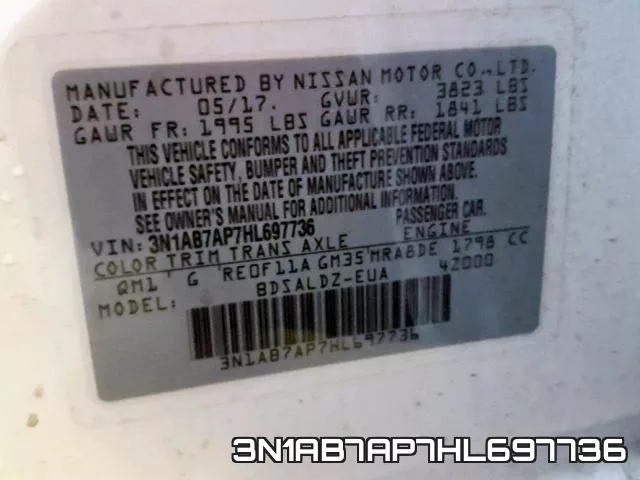 3N1AB7AP7HL697736 фото 2