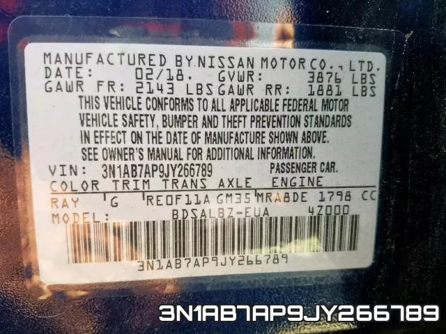 3N1AB7AP9JY266789 фото 2