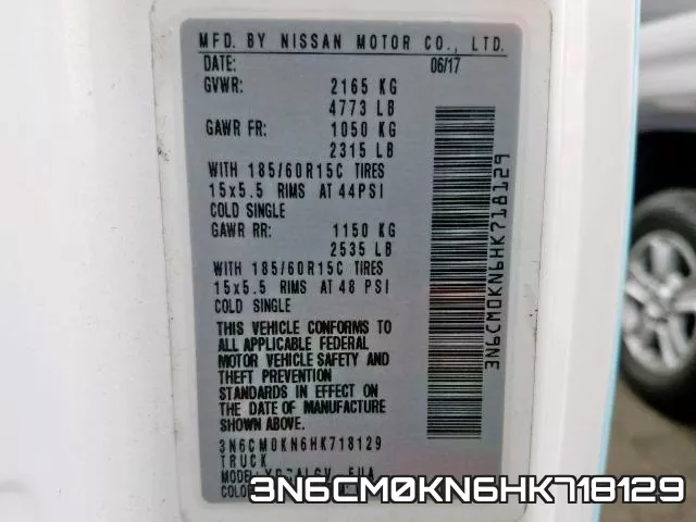 3N6CM0KN6HK718129 фото 2