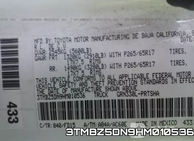 3TMBZ5DN9HM010536 фото 10