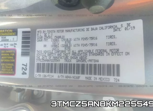 3TMCZ5AN8KM225549 фото 10
