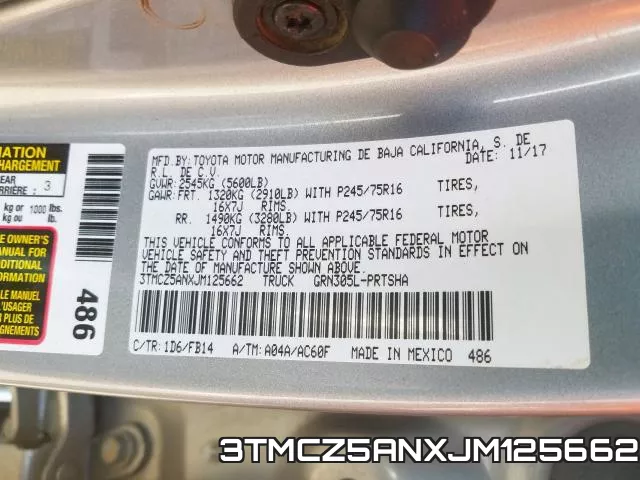 3TMCZ5ANXJM125662 фото 2