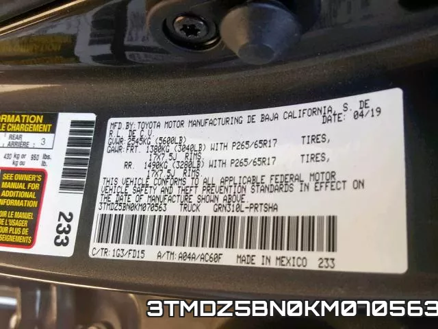 3TMDZ5BN0KM070563 фото 2
