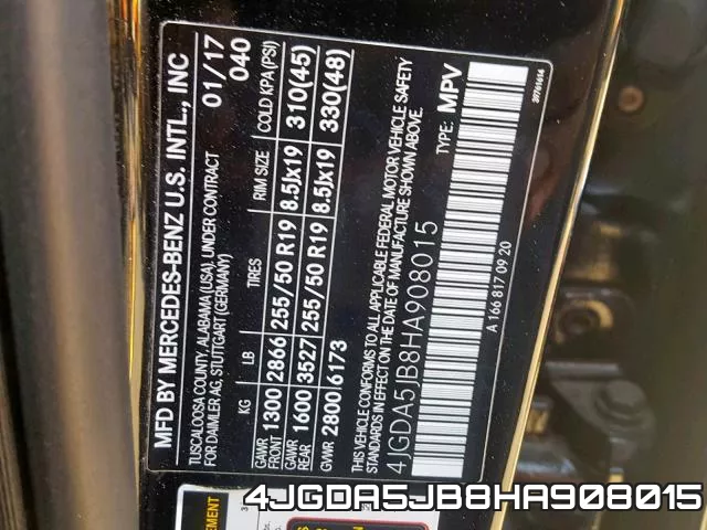 4JGDA5JB8HA908015 фото 2