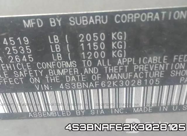4S3BNAF62K3028105 фото 8