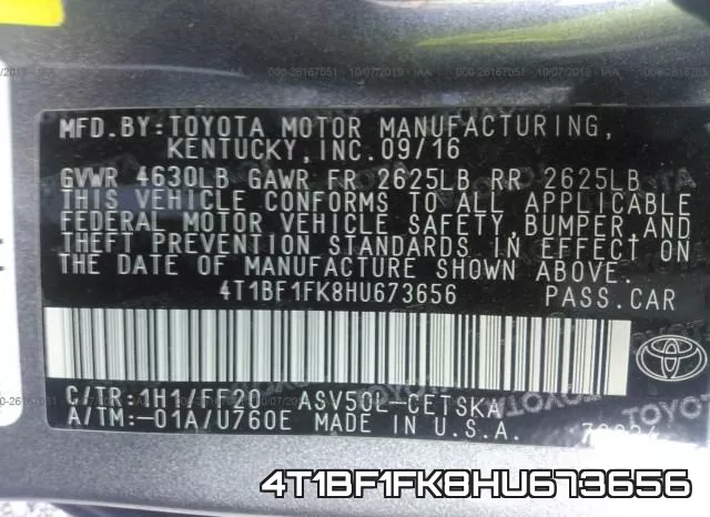 4T1BF1FK8HU673656 фото 9