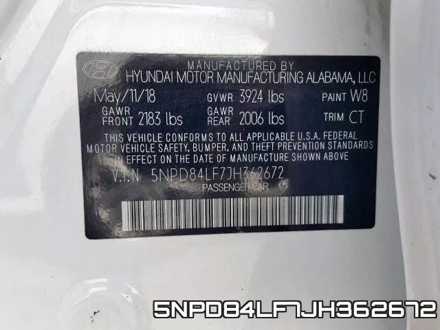 5NPD84LF7JH362672 фото 2