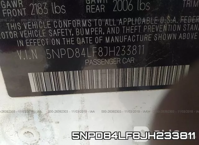 5NPD84LF8JH233811 фото 10