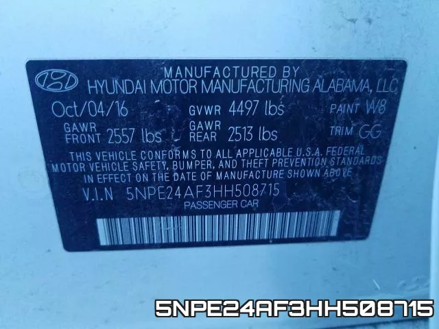 5NPE24AF3HH508715 фото 2