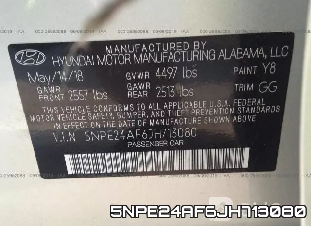 5NPE24AF6JH713080 фото 9