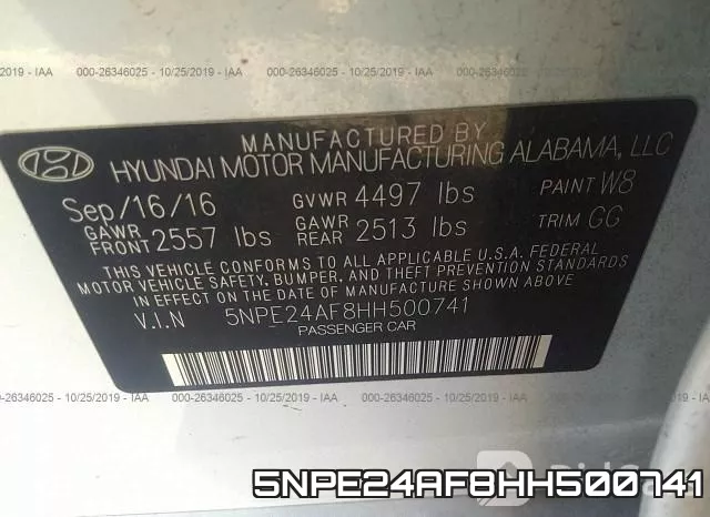 5NPE24AF8HH500741 фото 9