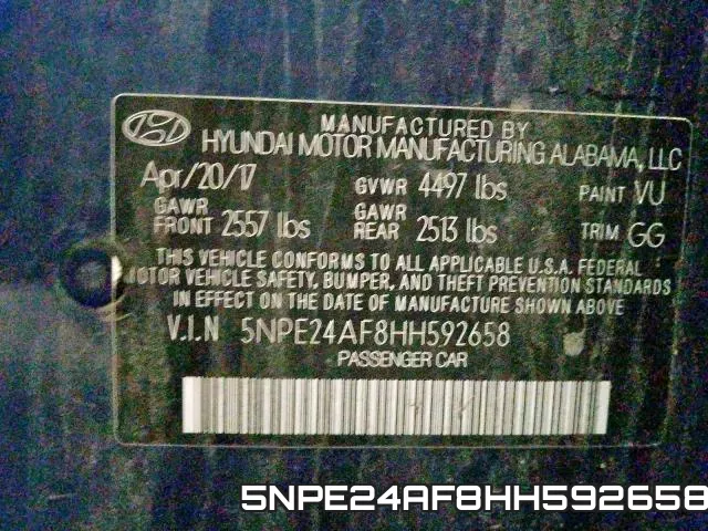 5NPE24AF8HH592658 фото 2